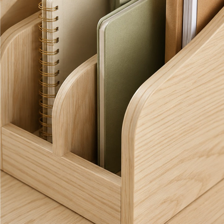 Ash Wood Vertical File Holder — Product detail view