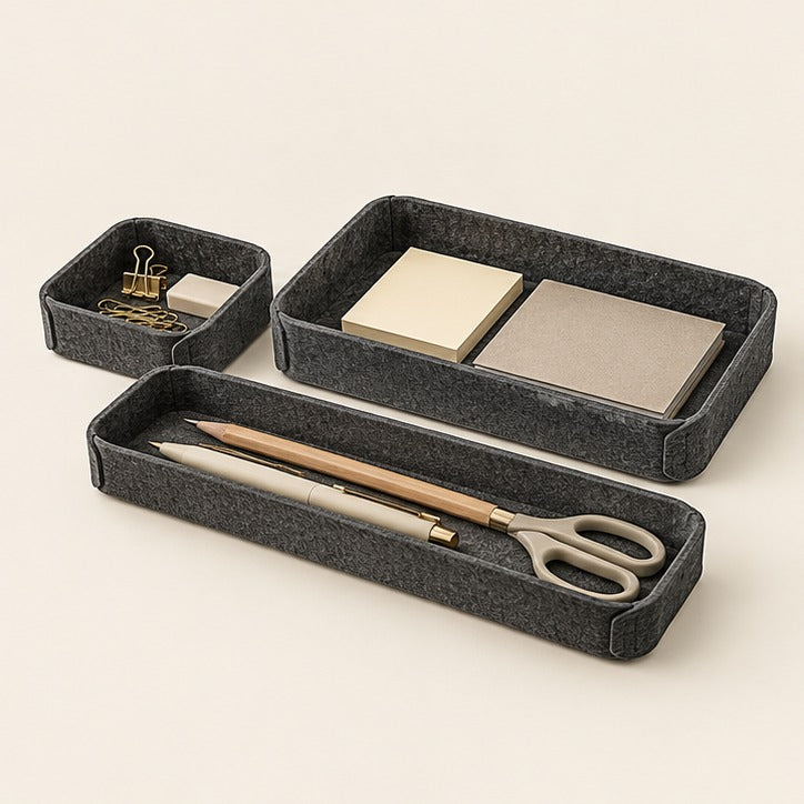 Felt Desk Organizer Tray Set — Studio product view